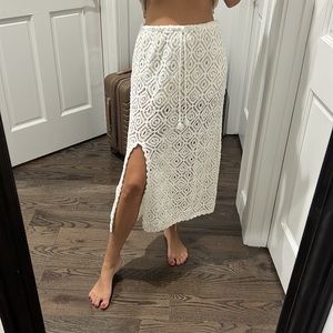 Crochet beach skirt S